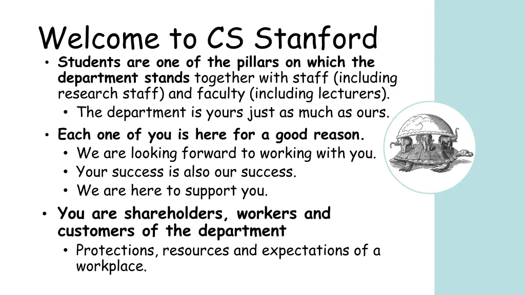 welcome to cs stanford students