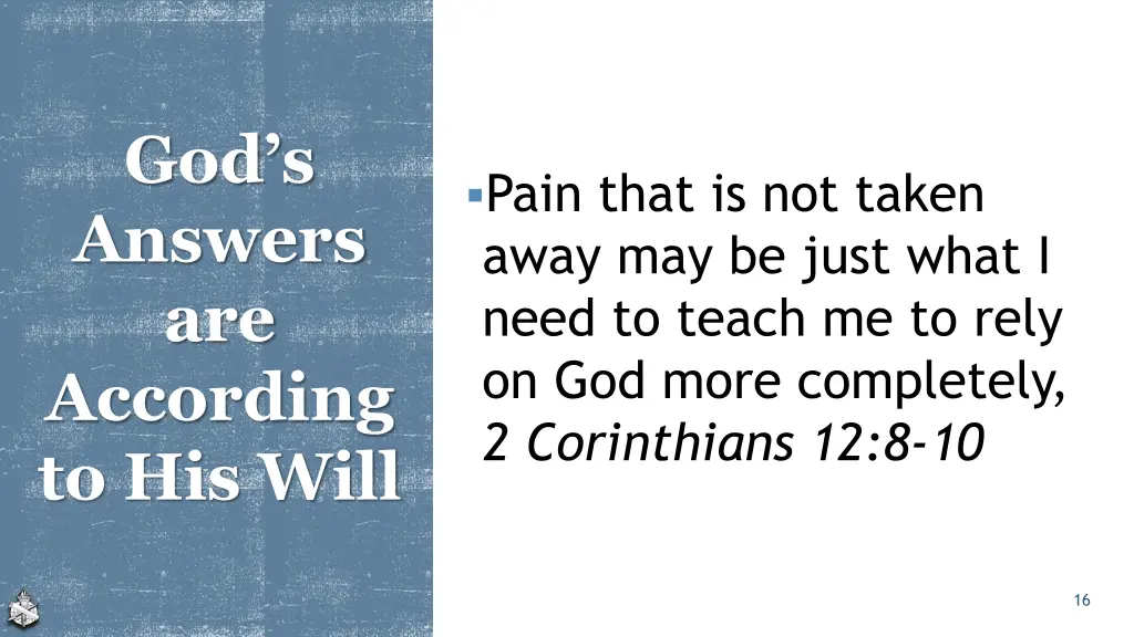 god s answers are according to his will 1