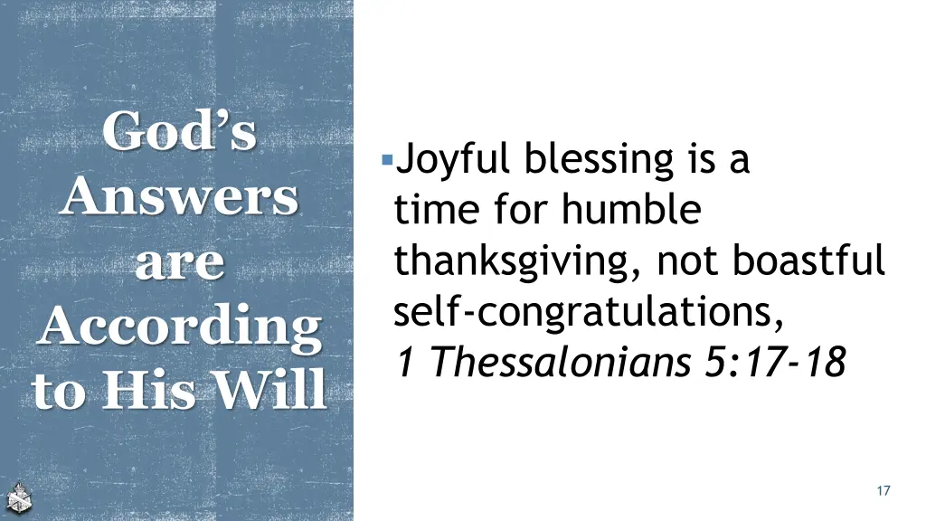 god s answers are according to his will 2