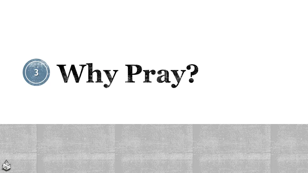 why pray 1