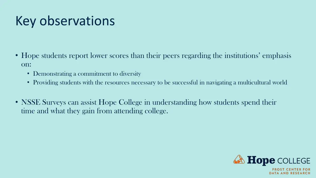 key observations 1