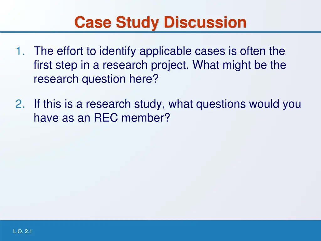 case study discussion