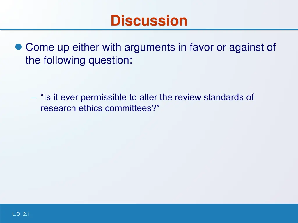 discussion