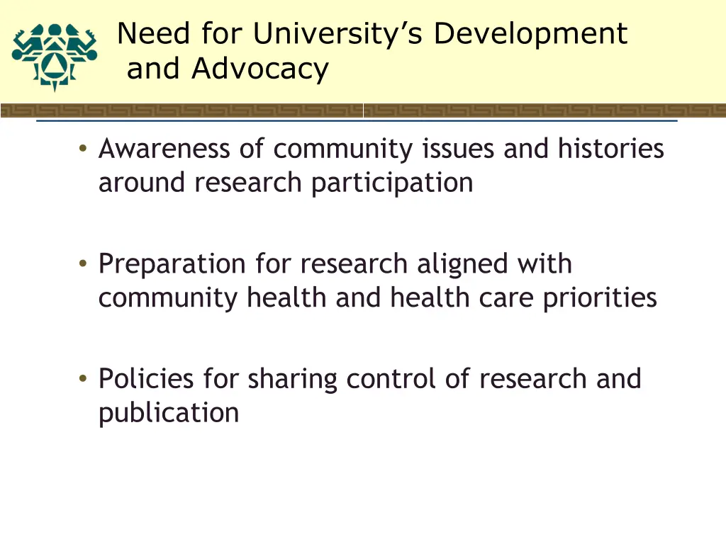 need for university s development and advocacy