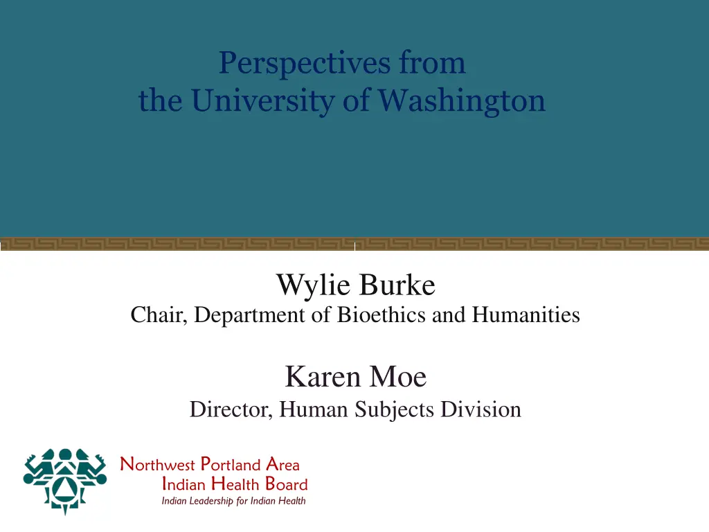 perspectives from the university of washington