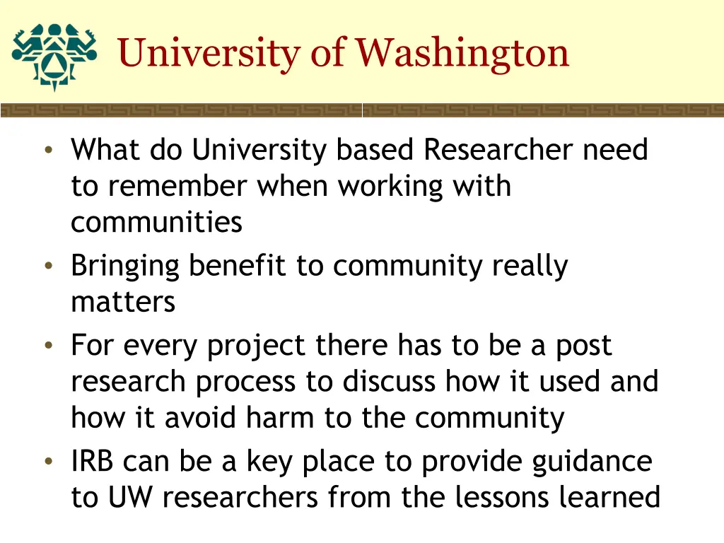 university of washington