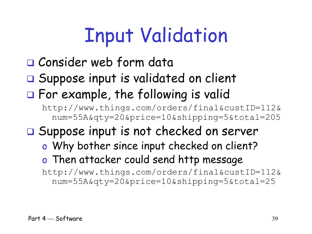 input validation 1