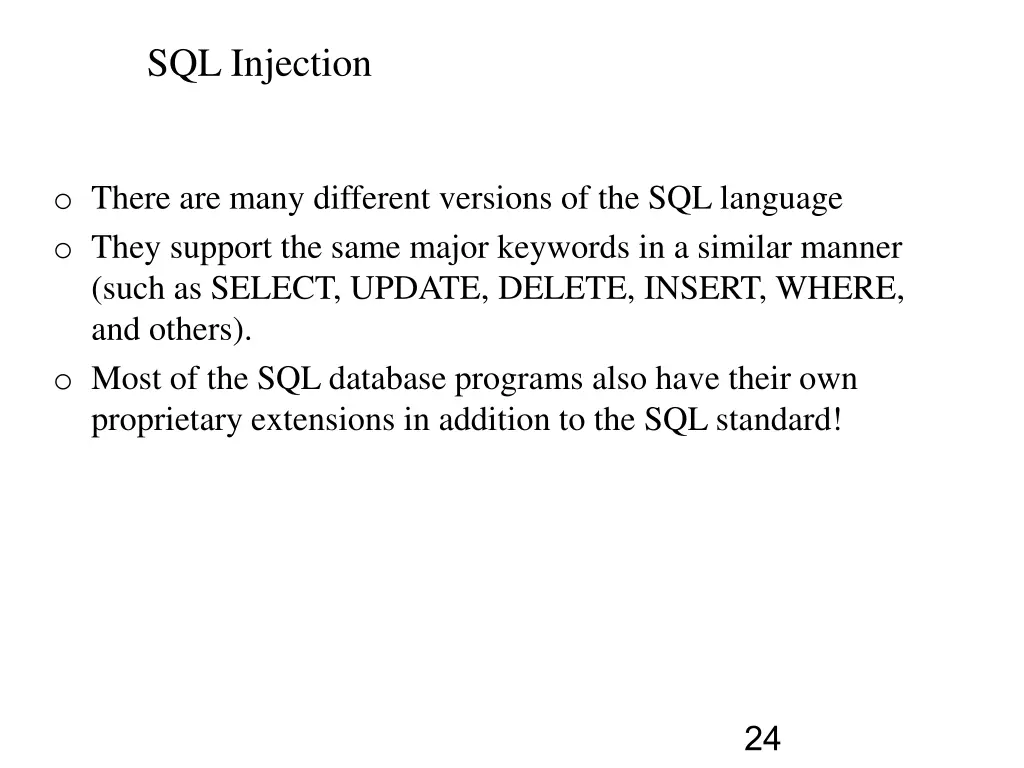 sql injection 1