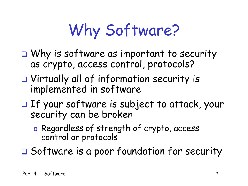 why software