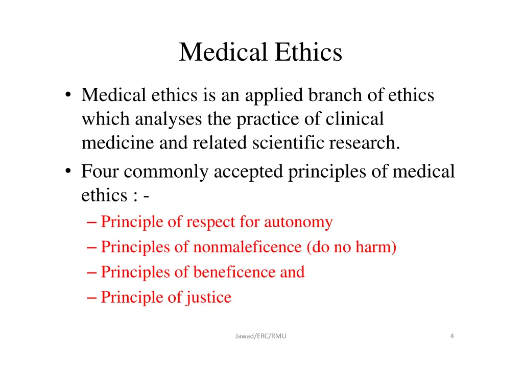 medical ethics