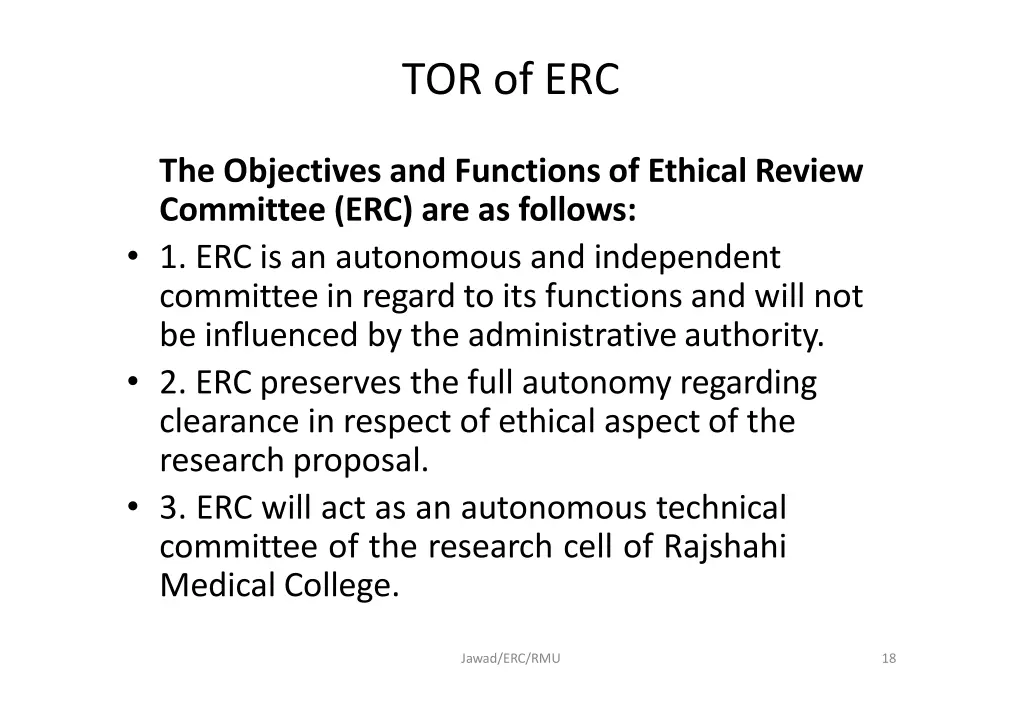 tor of erc