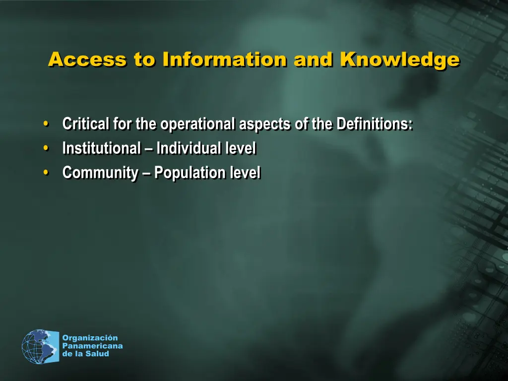 access to information and knowledge
