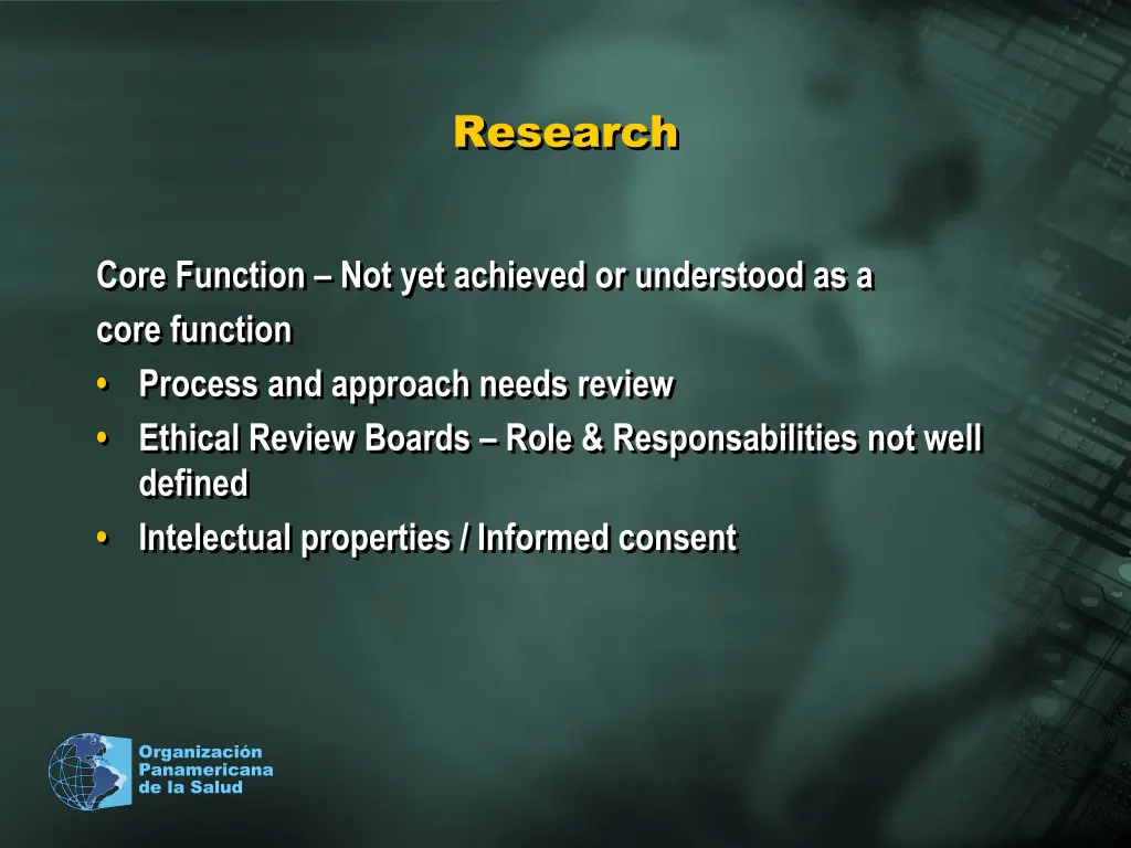 research