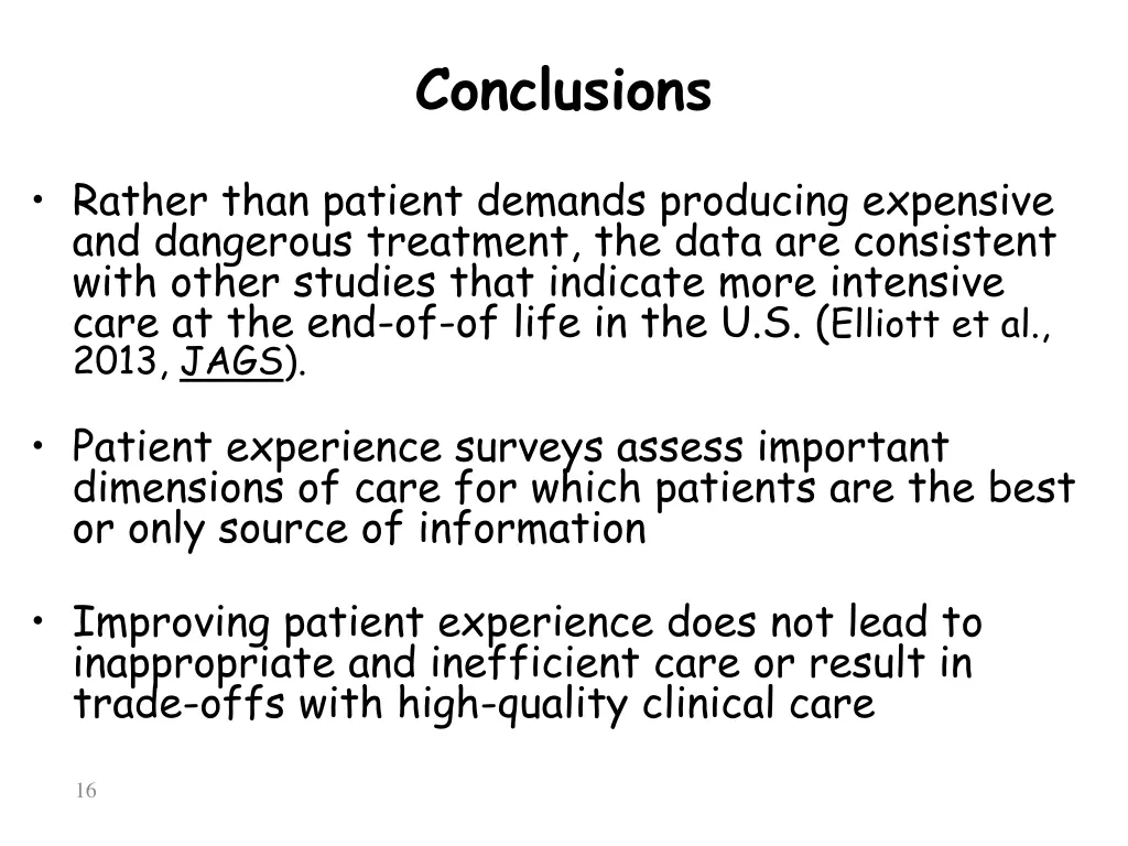 conclusions