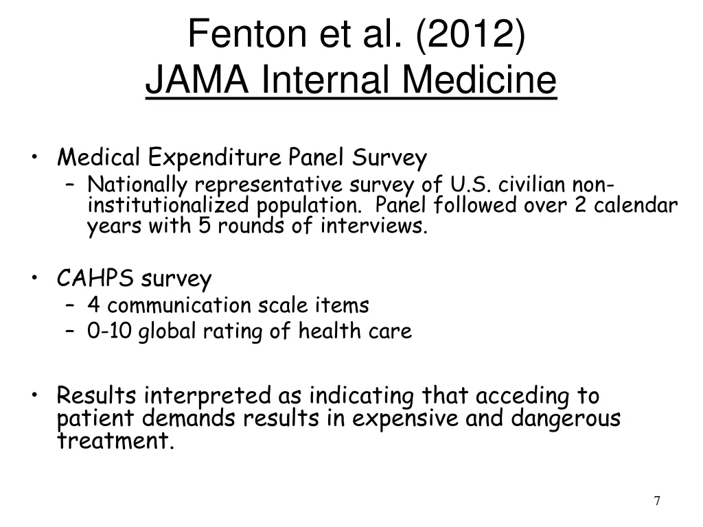 fenton et al 2012 jama internal medicine