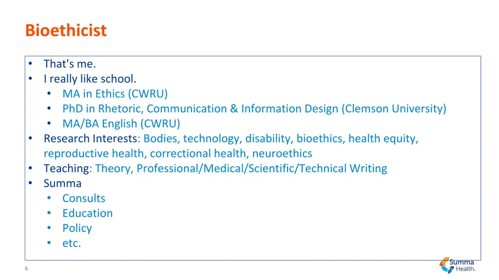 bioethicist