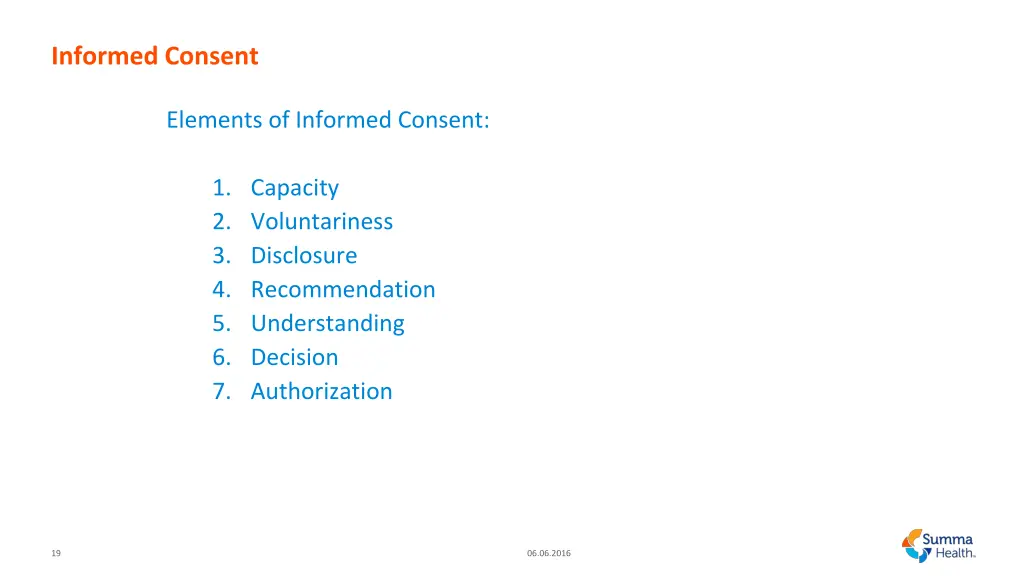 informed consent