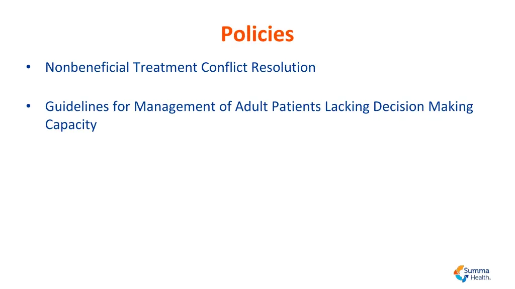 policies