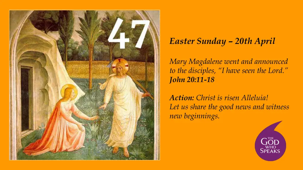easter sunday 20th april