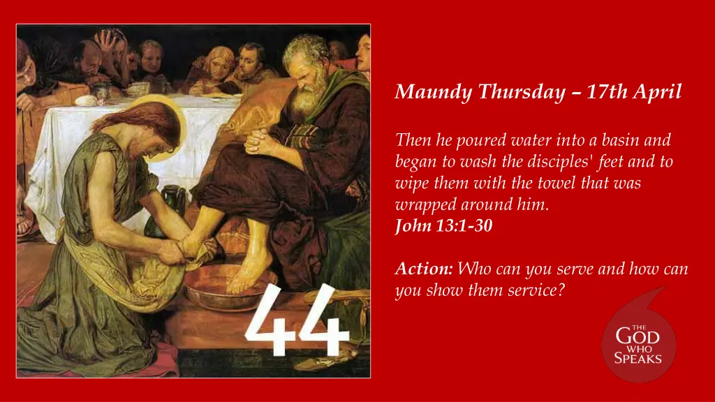 maundy thursday 17th april