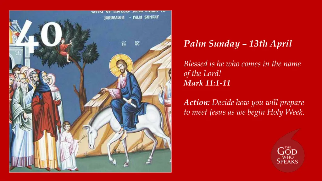 palm sunday 13th april