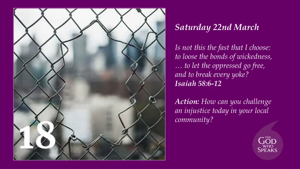 saturday 22nd march