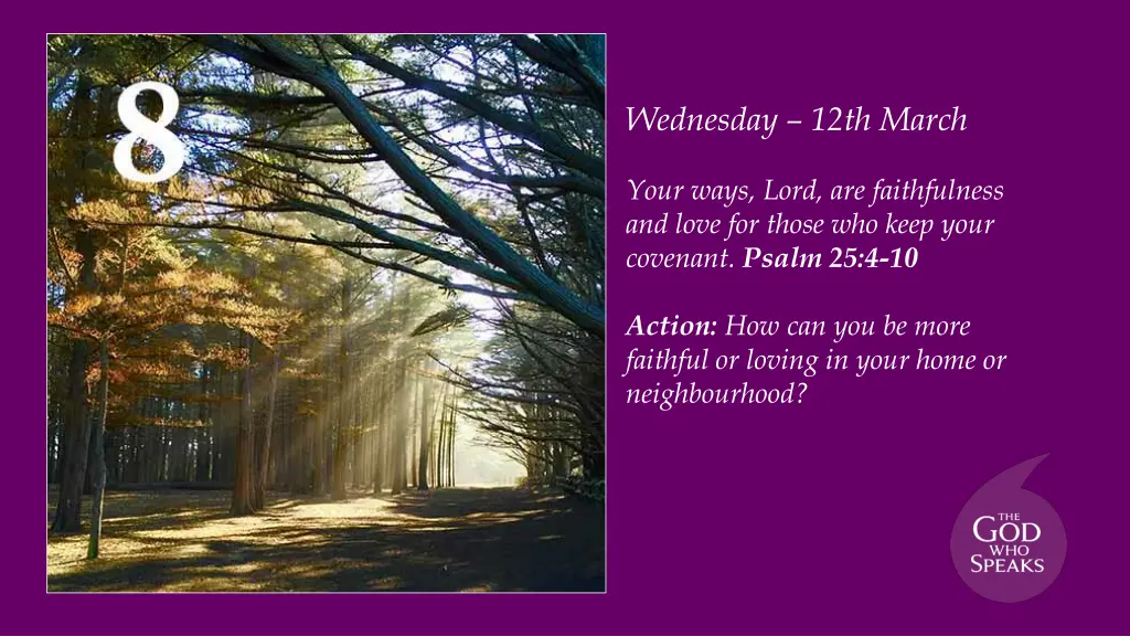 wednesday 12th march