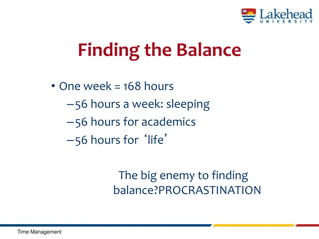 finding the balance