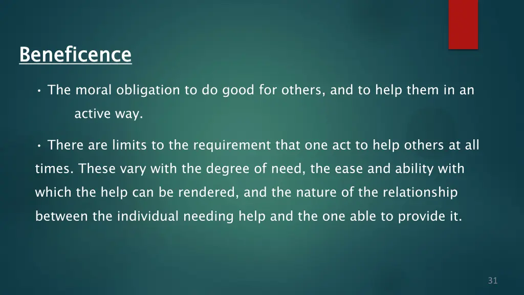 beneficence