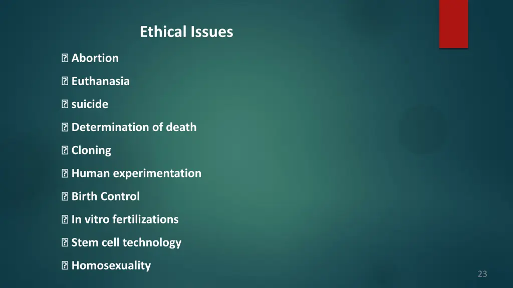 ethical issues