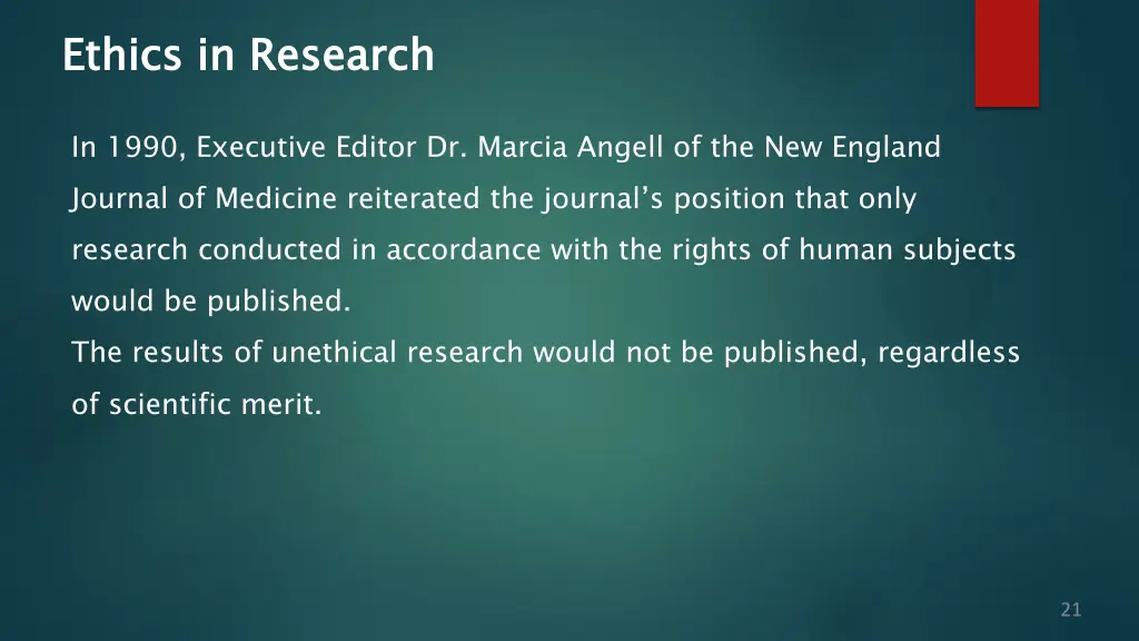 ethics in research
