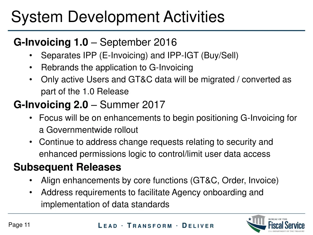 system development activities