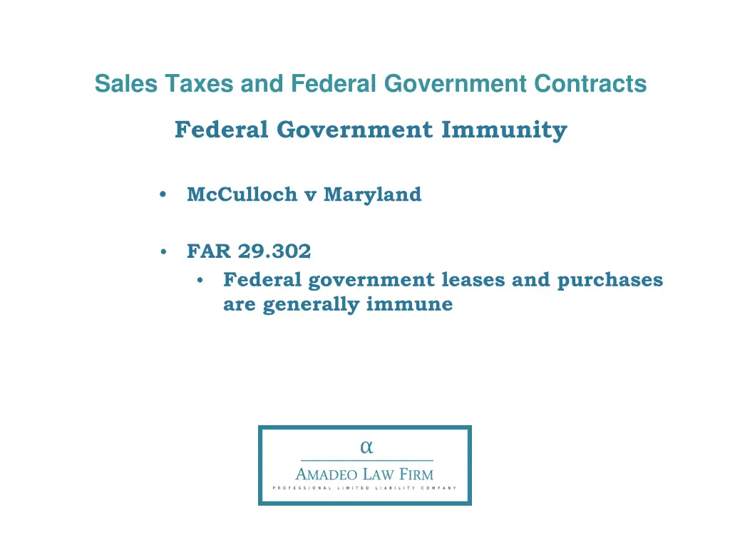 sales taxes and federal government contracts 4
