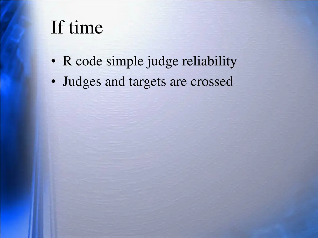 if time