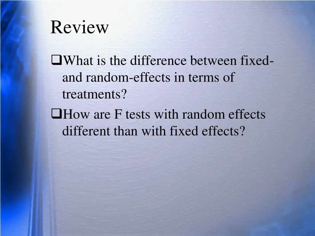 review