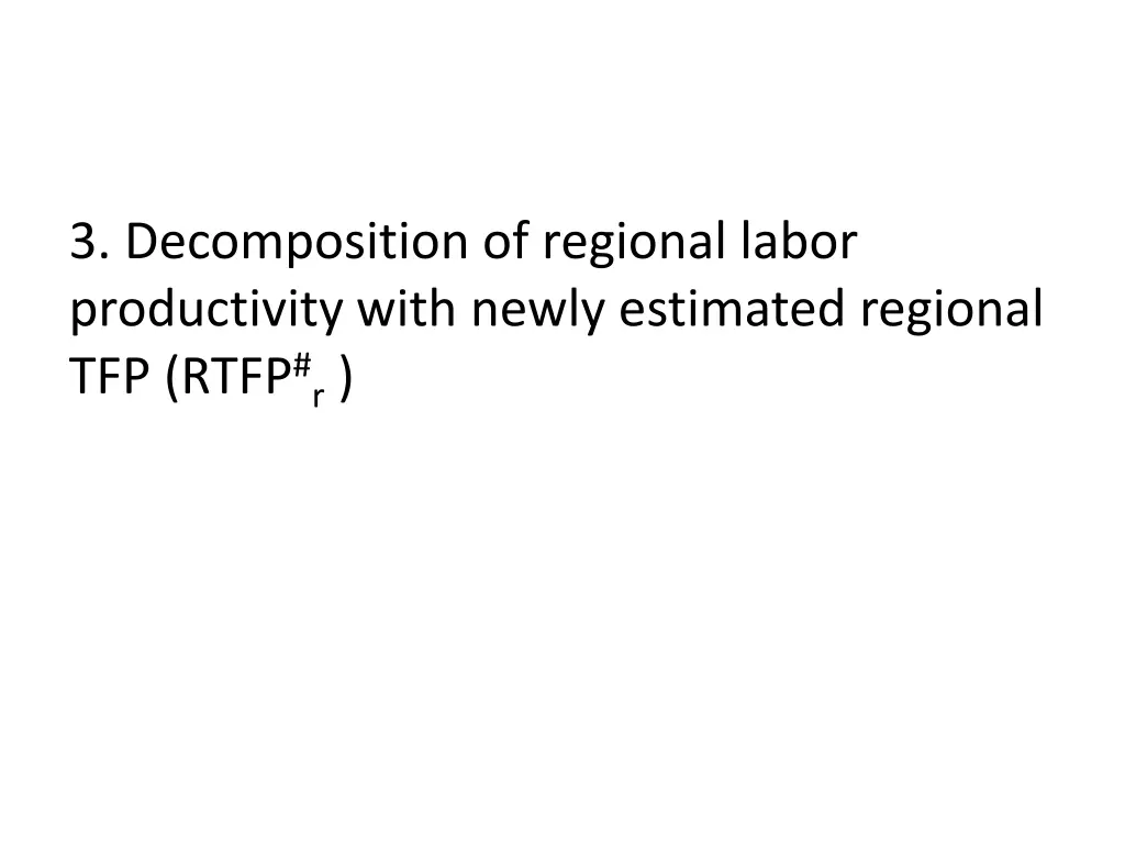 3 decomposition of regional labor productivity