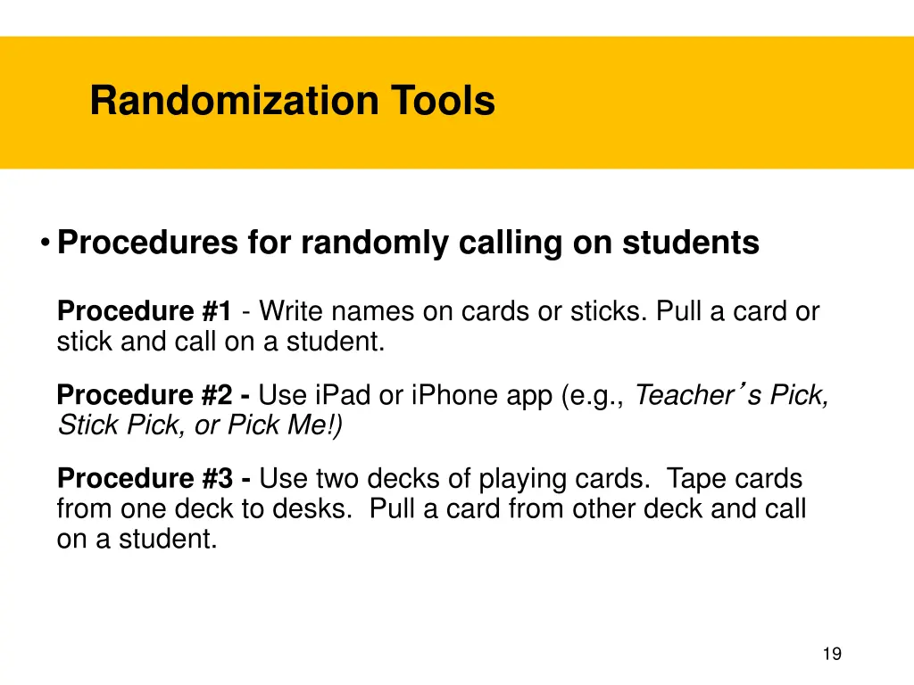 randomization tools