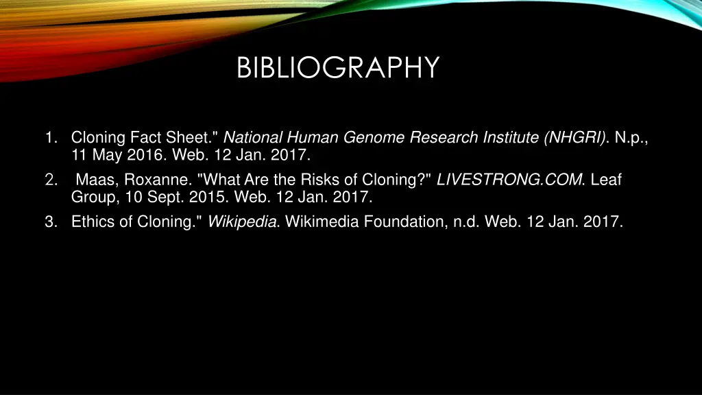 bibliography