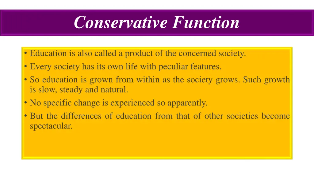 conservative function 2