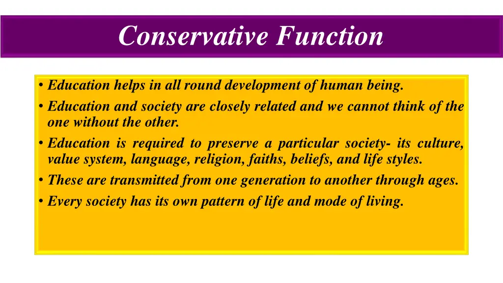 conservative function