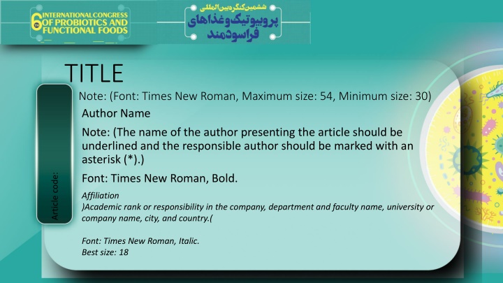 title note font times new roman maximum size