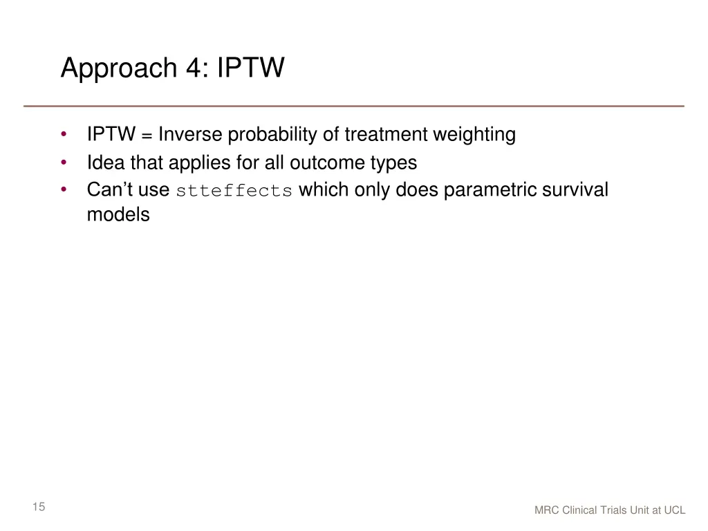 approach 4 iptw
