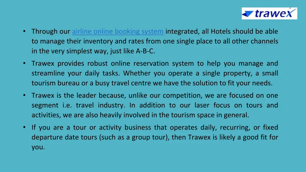 through our airline online booking system