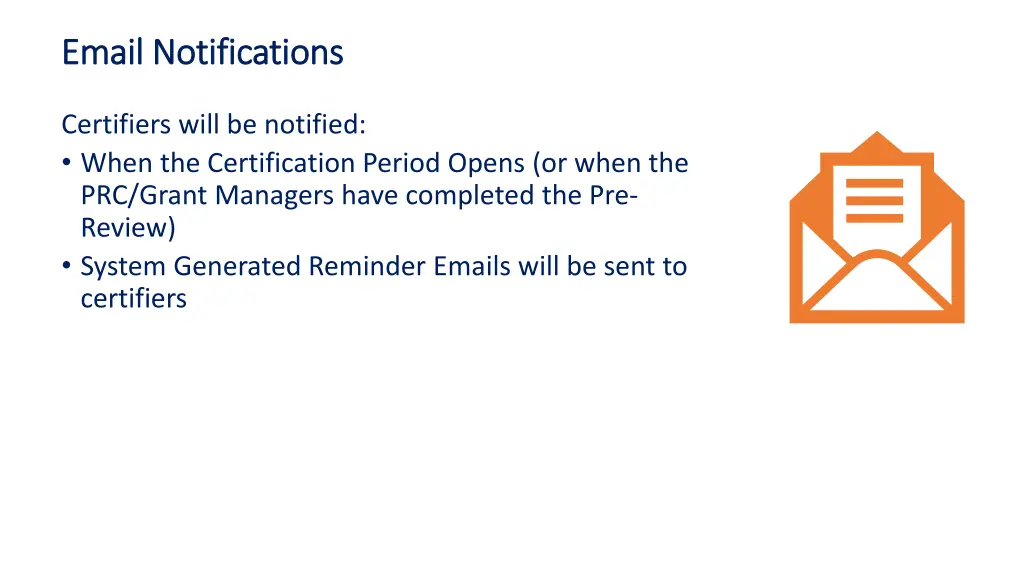 email notifications email notifications