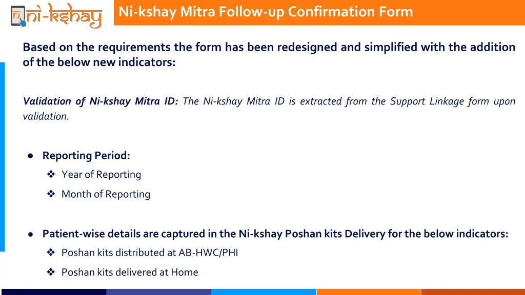 ni kshay mitra follow up confirmation form 1