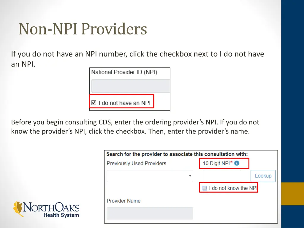 non npi providers