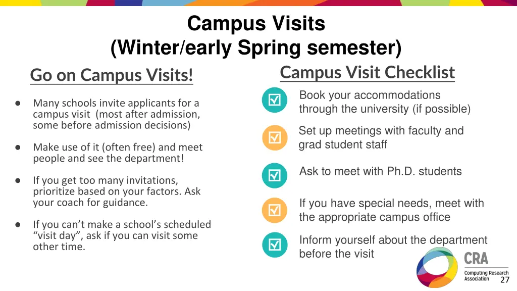 campus visits