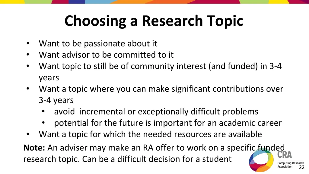 choosing a research topic