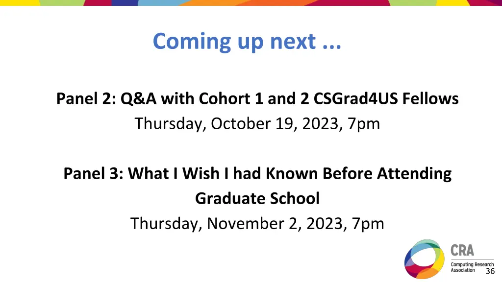 coming up next