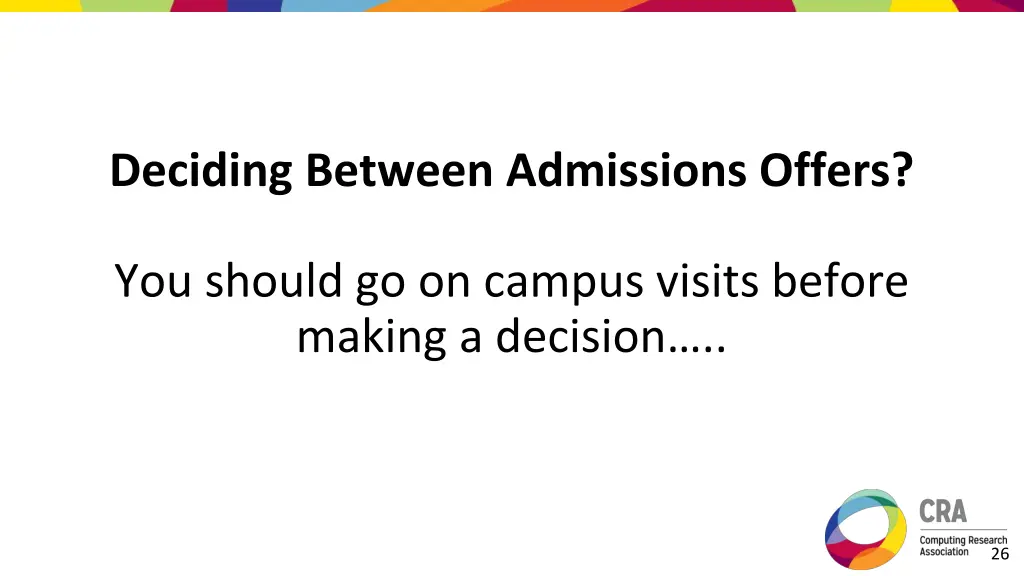 deciding between admissions offers